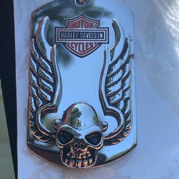 New Stainless Steel Harley Davidson Pendant - Picture 3 of 7